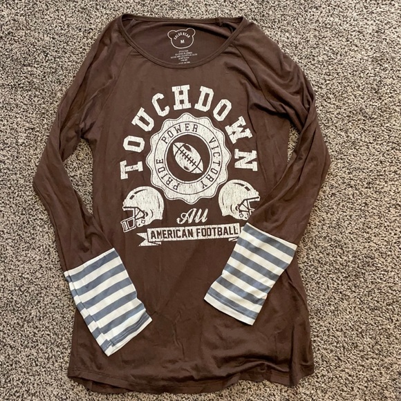 color bear Tops - Cute football long sleeve
